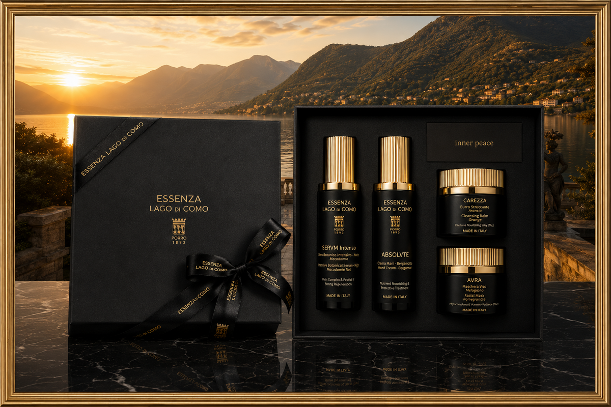 INNER PEACE Essenza Lago di Como cofanetto regalo di skincare e benessere sensoriale