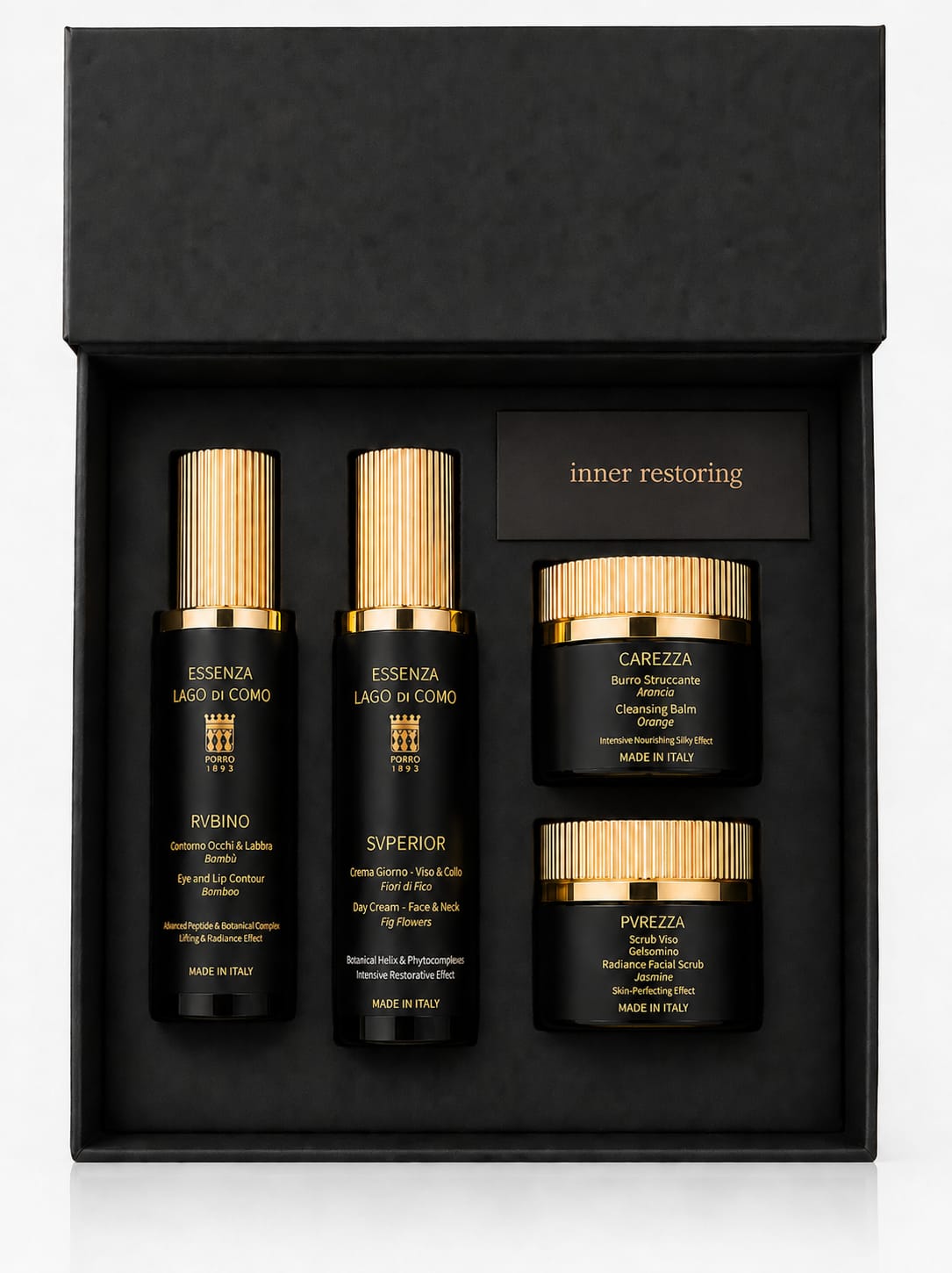 Inner Restoring rituale skincare sensoriale Essenza Lago di Como