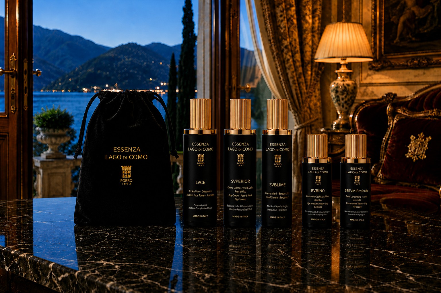 Luxury skincare routine / Essenxa Lago di Como / Made In Italy / Porro 1893