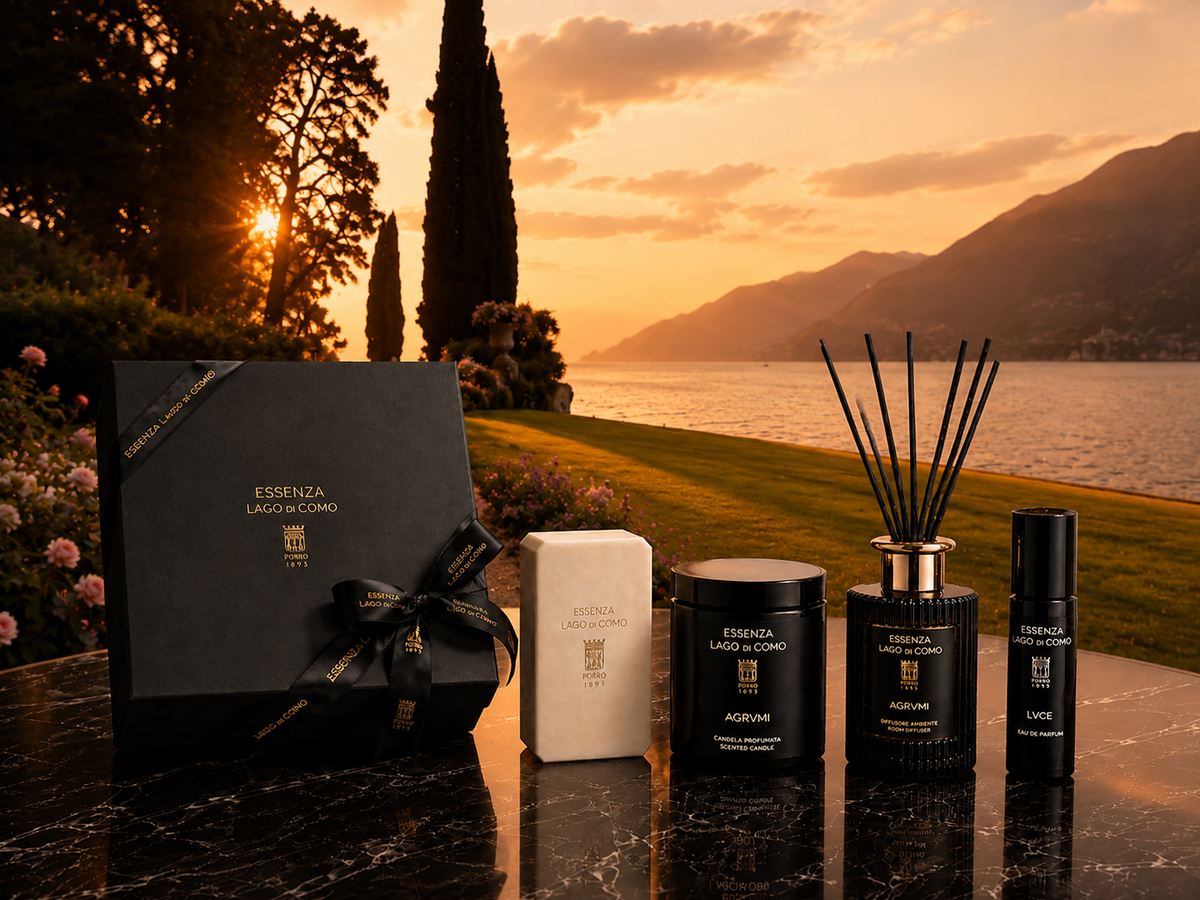 Souvenir di lusso Essenza Lago di Como con profumi e rituali ispirati al Lago