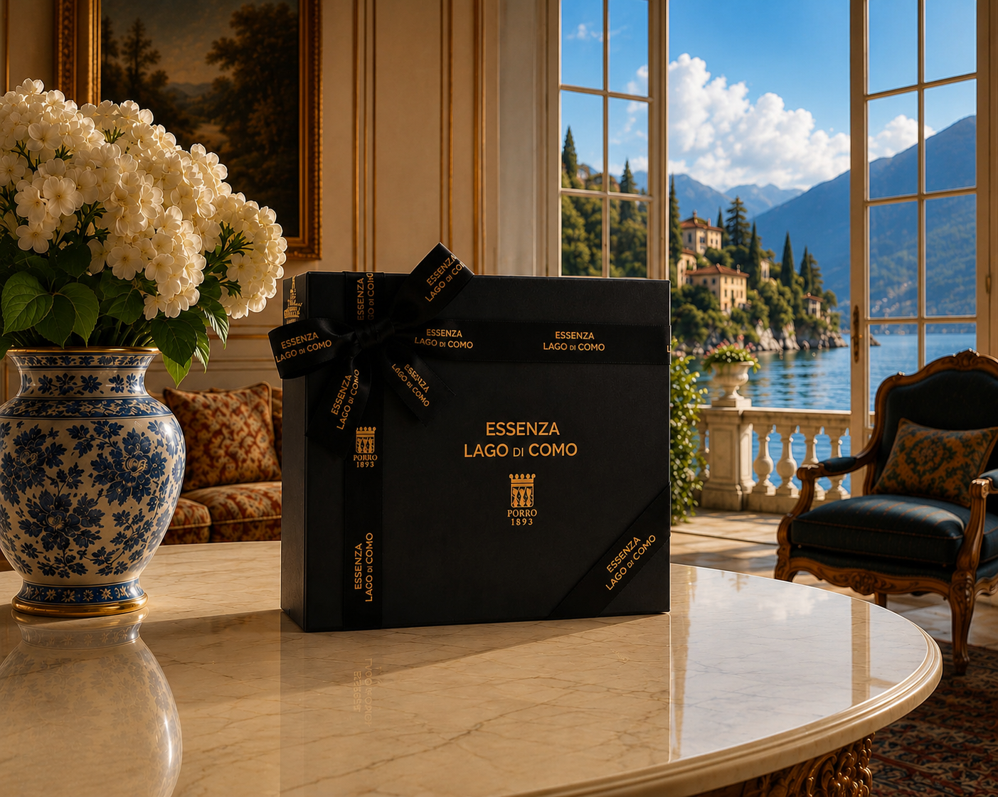COFANETTO REGALO LUSSO ESSENZA LAGO DI COMO