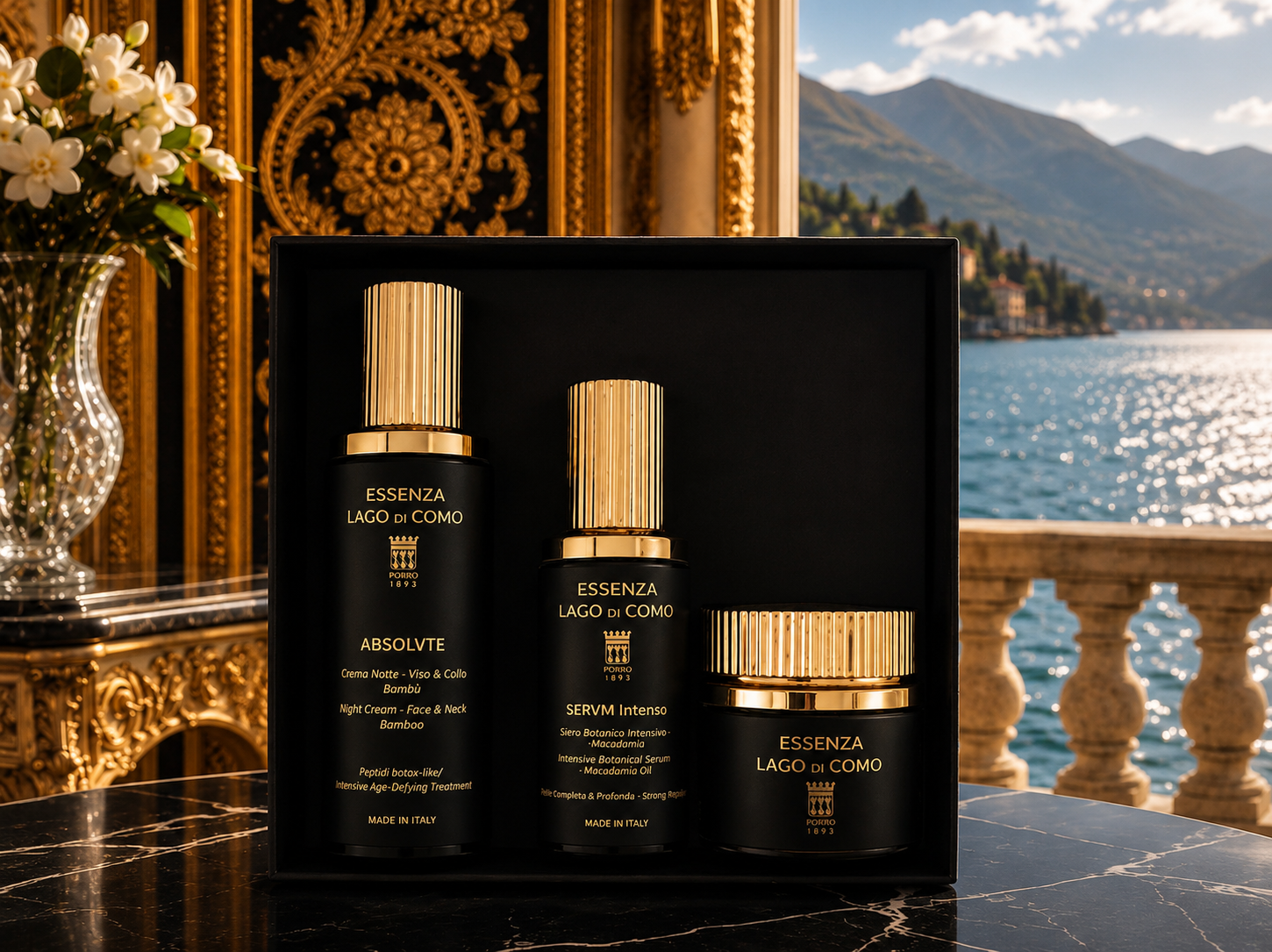 Gift set luxury/skincare uomo/ Essenza lago di Como Immagine principale del prodotto