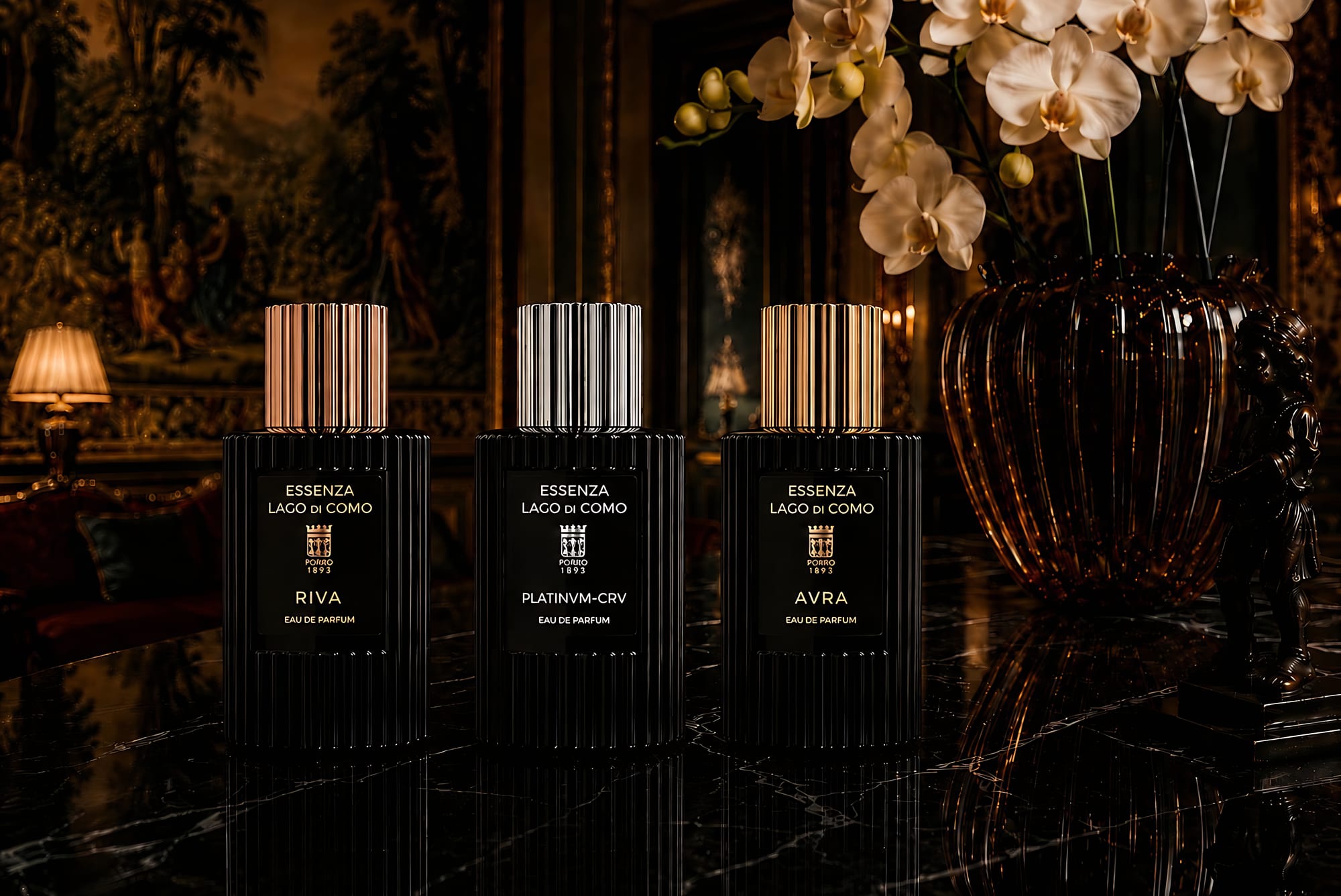 PROFUMI DI NICCHIA con AROMO BOTANICI TIPICI DEL LAGO DI COMO. ALTA PROFUMERIA, REGALO DI LUSSO DEL LAGO